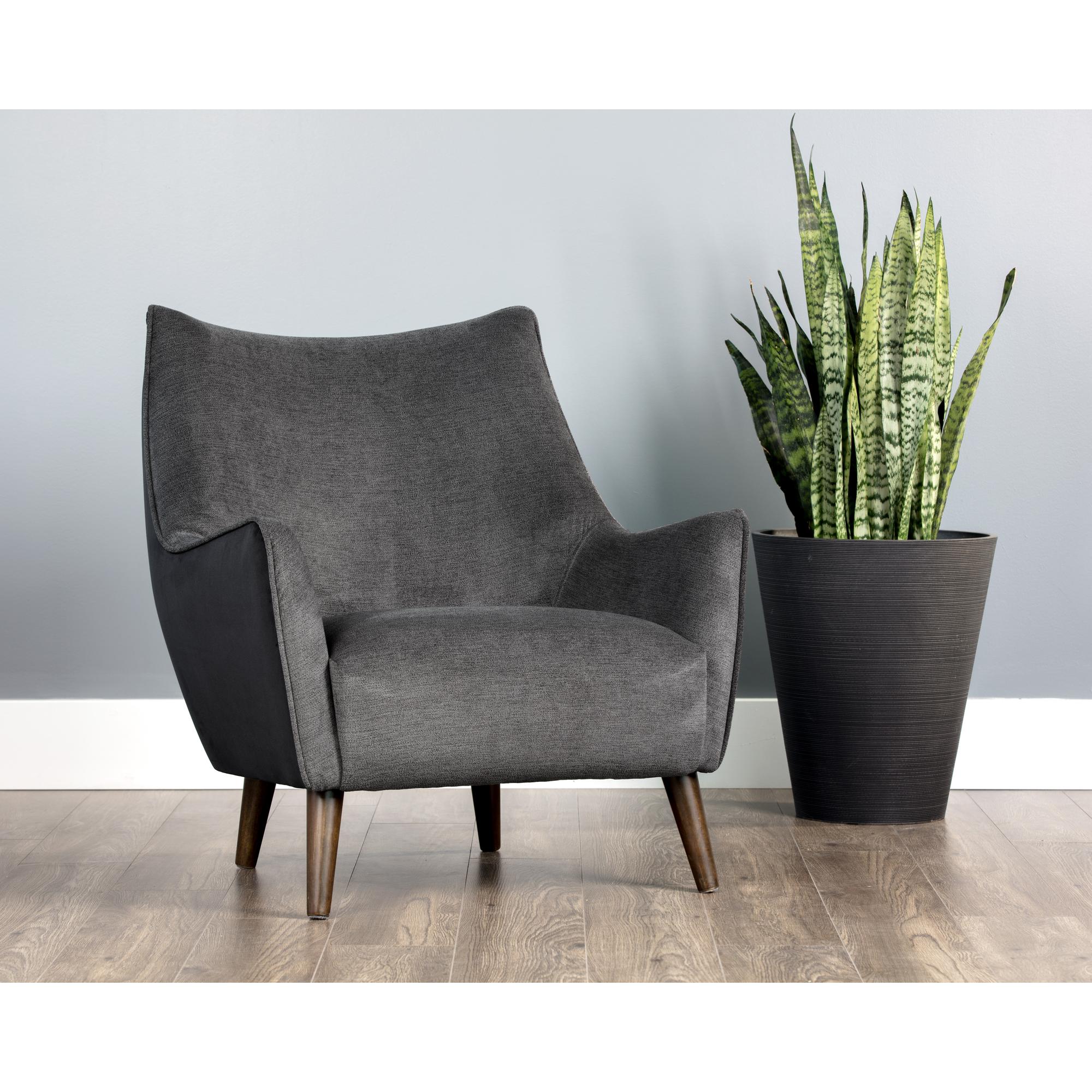 Sorrel Lounge Chair - Polo Club Kohl Grey / Abbington Black 105464 