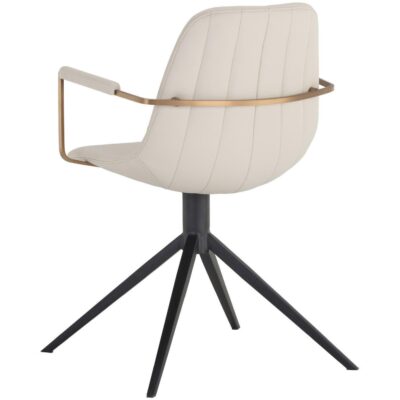 Cassius Swivel Dining Armchair - Dillon Cream 9 Cassius Swivel Dining Armchair - Dillon Cream 105613 105613 CASSIUS SWIVEL CHAIR DILLON CREAM 3