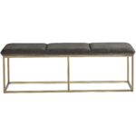 Alley Bench - Rustic Bronze - Piccolo Pebble 105628 105628 ALLEY BENCH PICCOLO PEBBLE 1