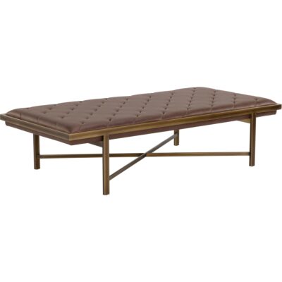 Kayla Bench - Vintage Cognac