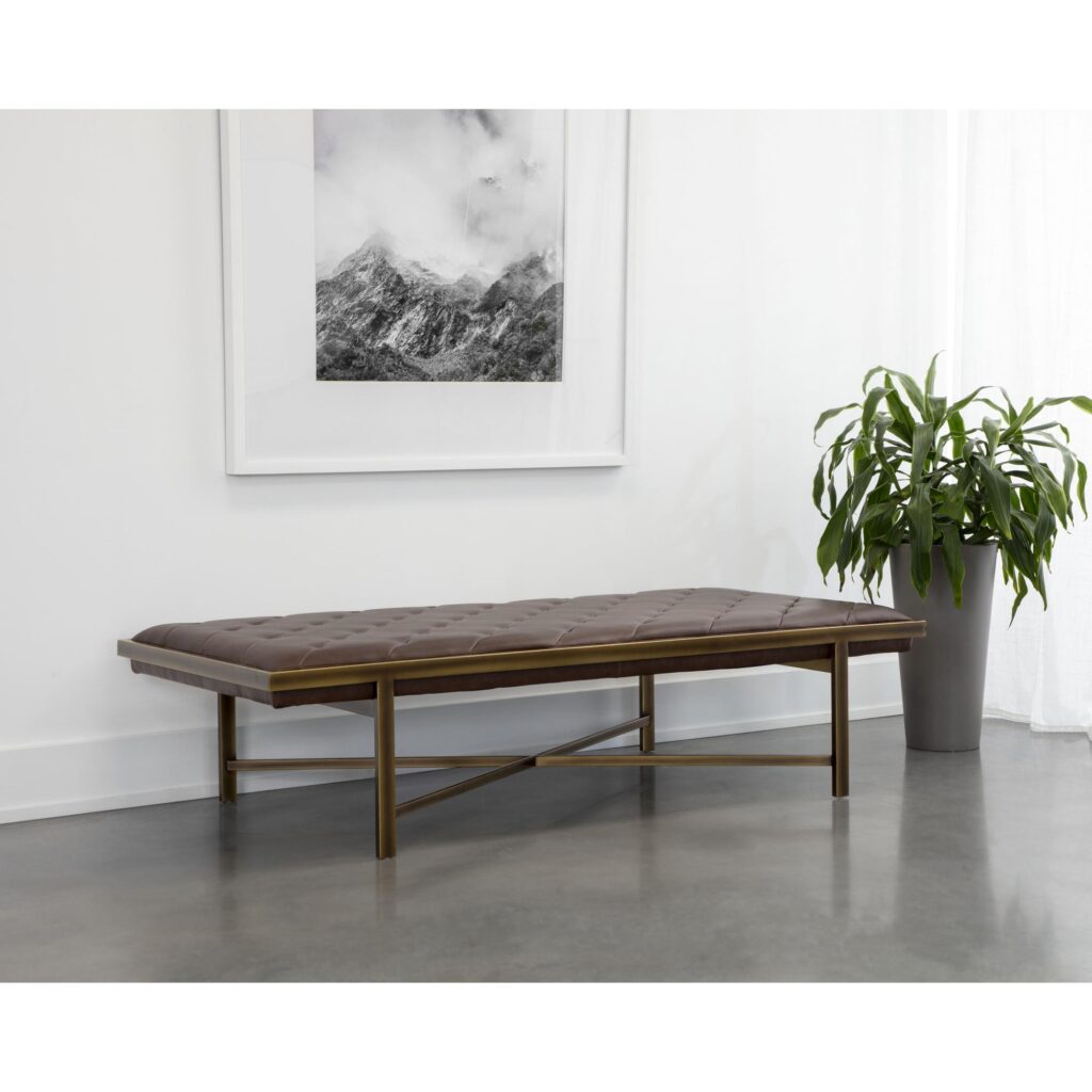 Kayla Bench - Vintage Cognac - Image 5