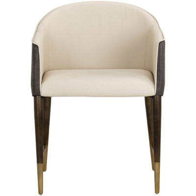 Kylin Dining Armchair - Dillon Cream / Bravo Ash 105687 105687 KYLIN CHAIR DILLON CREAM BRAVO ASH 1