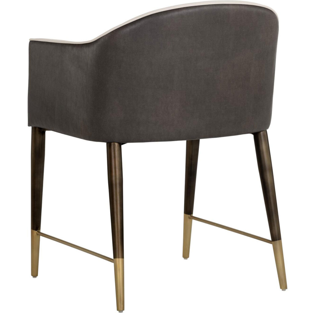 Kylin Dining Armchair - Dillon Cream / Bravo Ash - Image 4