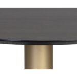 Monaco Bistro Table - Gold - Grey Marble / Charcoal Grey - 35.5" 105878 105878 MONACO BISTRO TABLE GOLD LIGHT GREY MARBLE CHARCOAL GREY 7