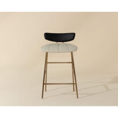 Lorelei Counter Stool - Dillon Cream / Dillon Black 106019 106019 LORELEI COUNTER STOOL DILLON CREAM DILLON BLACK 1