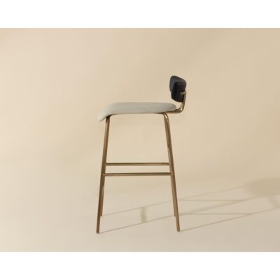 Lorelei Counter Stool - Dillon Cream / Dillon Black 106019 106019 LORELEI COUNTER STOOL DILLON CREAM DILLON BLACK 2