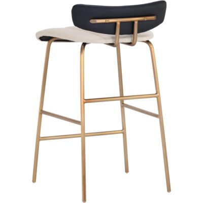 Lorelei Counter Stool - Dillon Cream / Dillon Black 106019 106019 LORELEI COUNTER STOOL DILLON CREAM DILLON BLACK 23