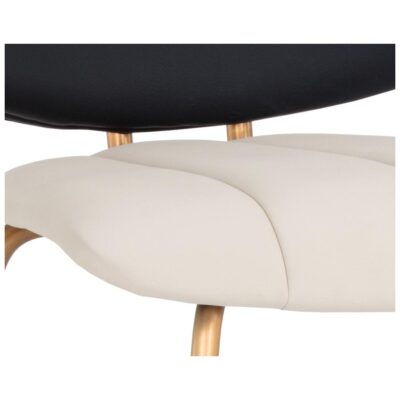 Lorelei Counter Stool - Dillon Cream / Dillon Black 106019 106019 LORELEI COUNTER STOOL DILLON CREAM DILLON BLACK 26