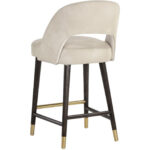 Monae Counter Stool - Bravo Cream / Polo Club Muslin 106026 106026 MONAE COUNTER STOOL BRAVO CREAM POLO CLUB MUSLIN 3