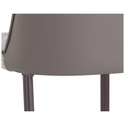 Klaus Counter Stool - Gunmetal - Flint Grey / Napa Taupe 106062 106062 KLAUS COUNTER STOOL GUNMETAL FLINT GREY NAPA TAUPE 7