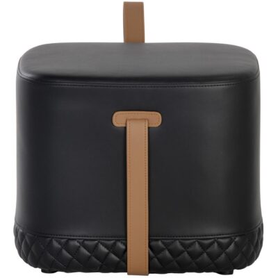 Axio Ottoman - Napa Black / Napa Cognac 8 Axio Ottoman - Napa Black / Napa Cognac 106070 106070 AXIO OTTOMAN NAPA BLACK NAPA COGNAC 2