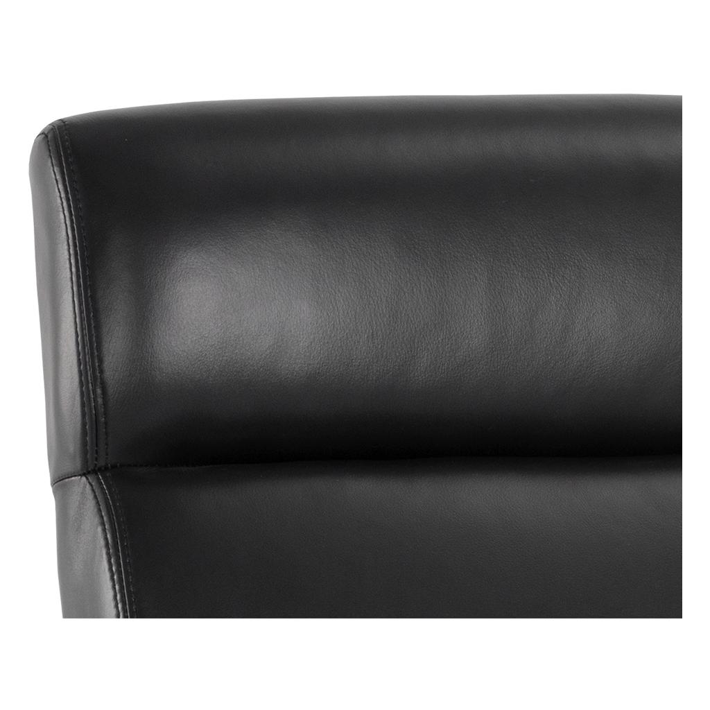 Collin Office Chair - Brown - Cortina Black Leather 14 Collin Office Chair - Brown - Cortina Black Leather - Image 14