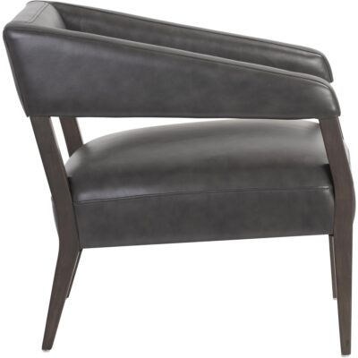 Carlyle Lounge Chair - Brentwood Charcoal Leather 106093 106093 3