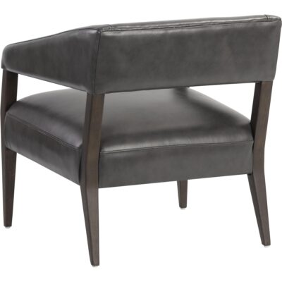 Carlyle Lounge Chair - Brentwood Charcoal Leather 106093 106093 4