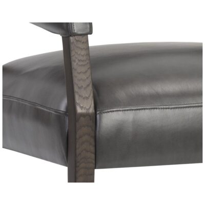 Carlyle Lounge Chair - Brentwood Charcoal Leather 106093 106093 6