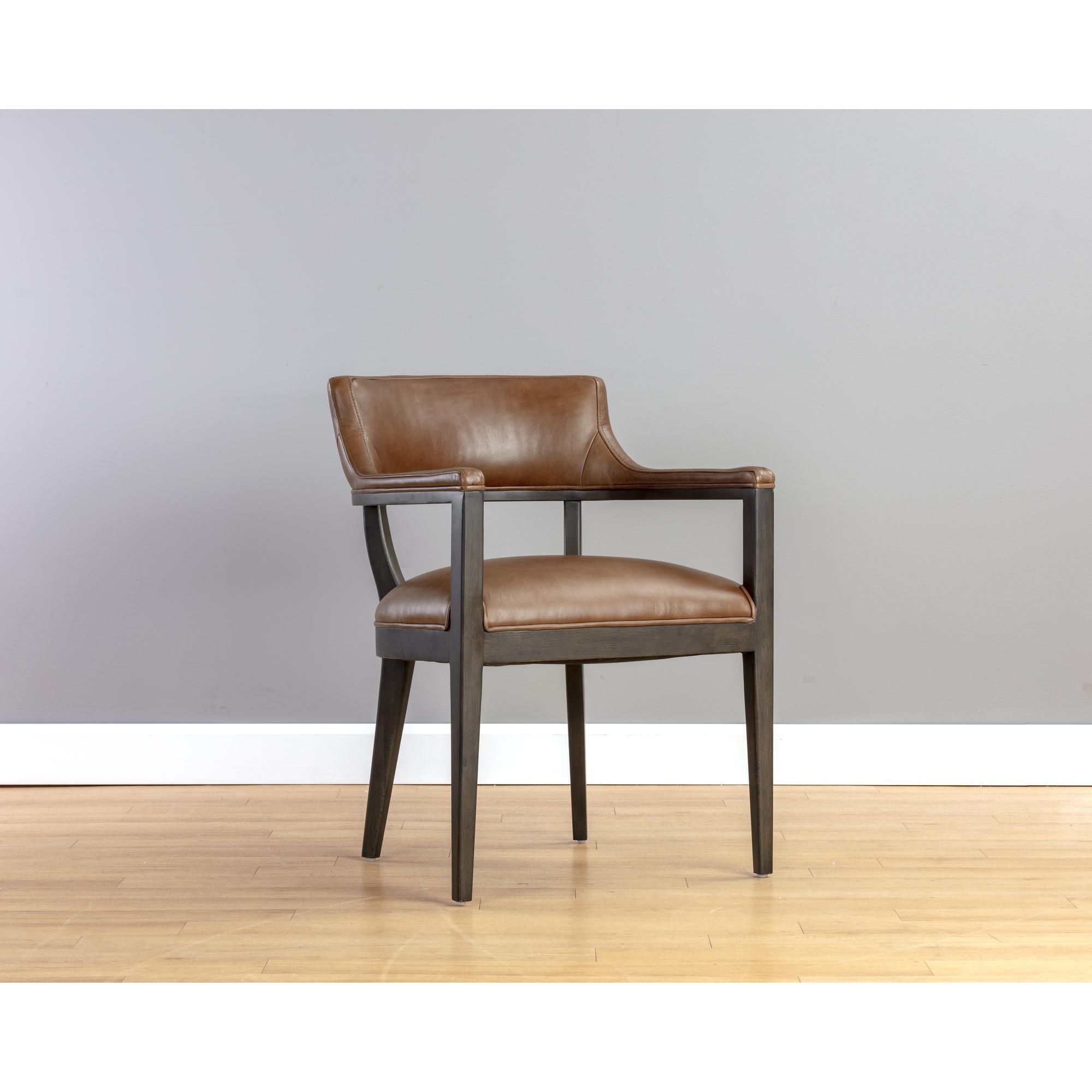 Brylea Dining Armchair - Brown - Shalimar Tobacco Leather 10 Brylea Dining Armchair - Brown - Shalimar Tobacco Leather - Image 10