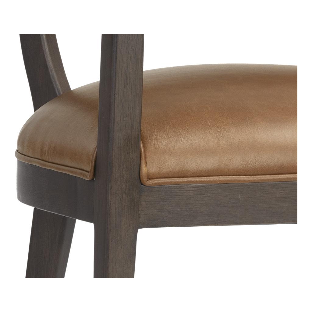 Brylea Dining Armchair - Brown - Shalimar Tobacco Leather 11 Brylea Dining Armchair - Brown - Shalimar Tobacco Leather - Image 11