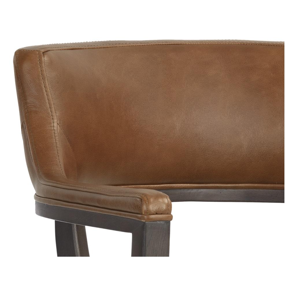 Brylea Dining Armchair - Brown - Shalimar Tobacco Leather 14 Brylea Dining Armchair - Brown - Shalimar Tobacco Leather - Image 14