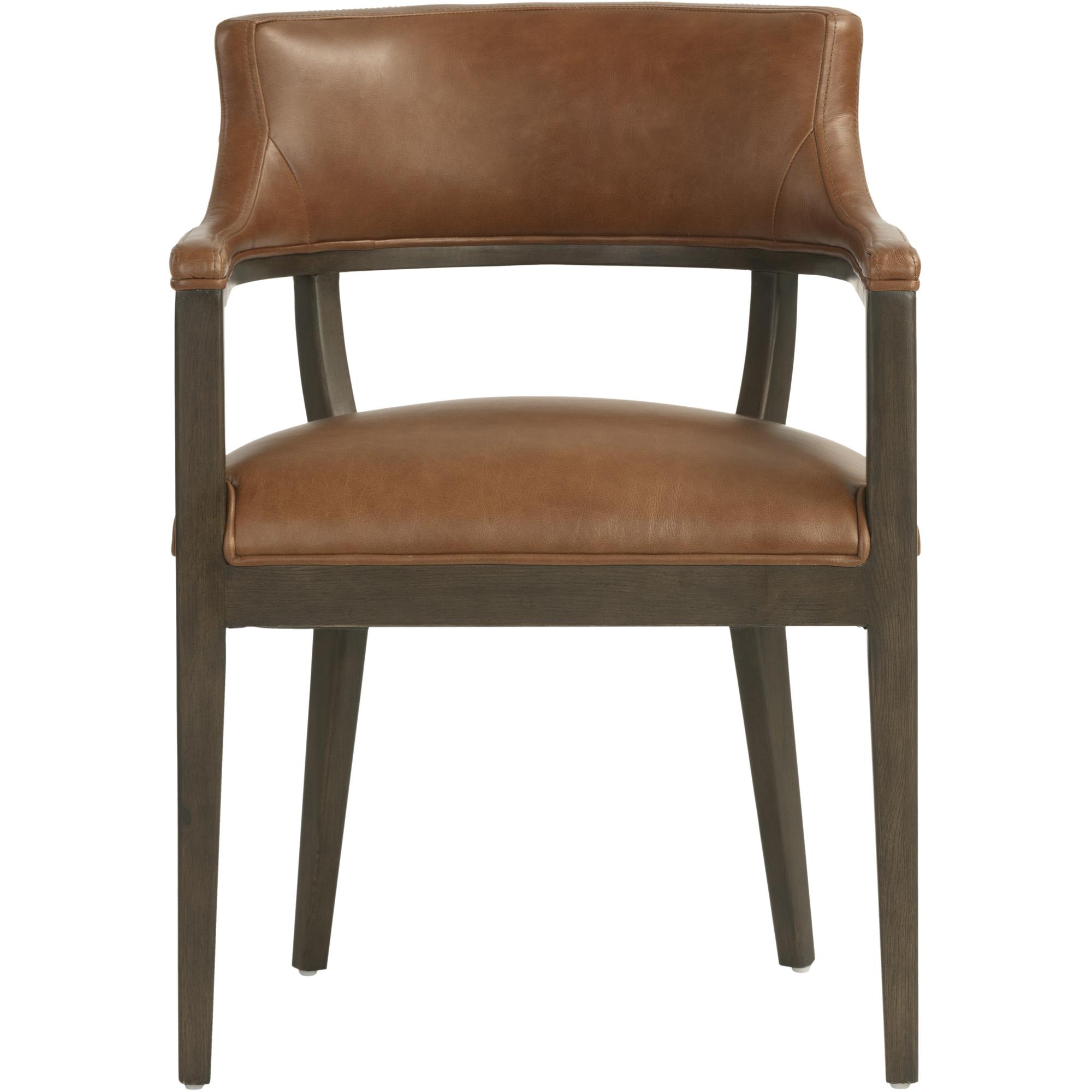 Brylea Dining Armchair - Brown - Shalimar Tobacco Leather 3 Brylea Dining Armchair - Brown - Shalimar Tobacco Leather - Image 3