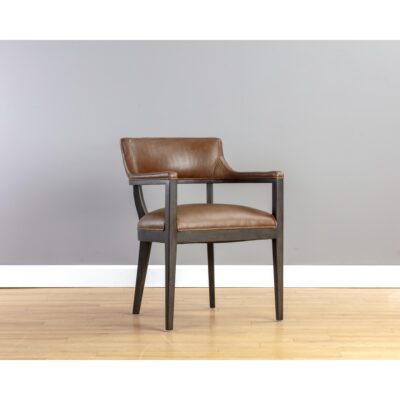 Brylea Dining Armchair - Brown - Shalimar Tobacco Leather 27 Brylea Dining Armchair - Brown - Shalimar Tobacco Leather 106095 106095 9