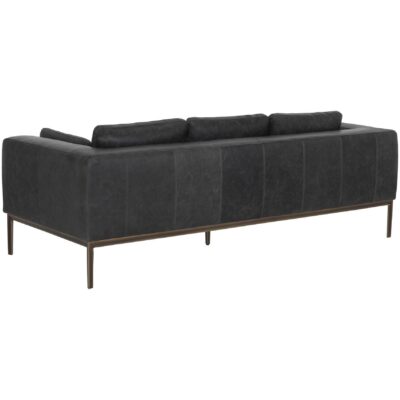 Burr Sofa - Serbia Black Leather 106140 106140 BURR SOFA SERBIA BLACK LEATHER 3