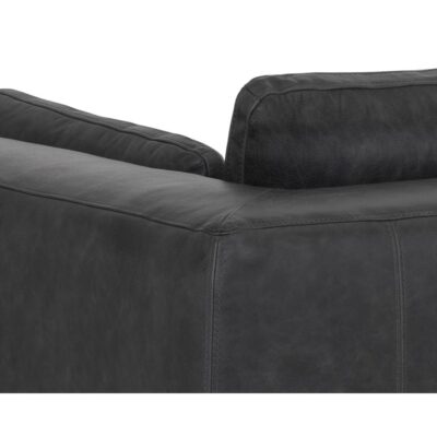 Burr Sofa - Serbia Black Leather 106140 106140 BURR SOFA SERBIA BLACK LEATHER 8