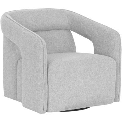 Accent Chairs Burlington - Modern Living 106160 KENDRICK SWIVEL LOUNGE CHAIR BELFAST HEATHER GREY