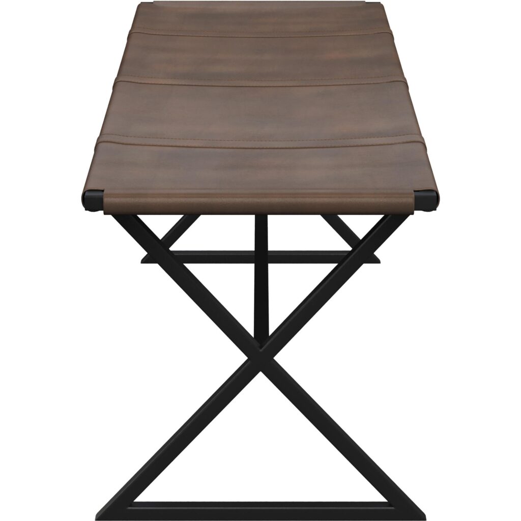 Elon Bench - Vintage Cognac Leather - Image 4