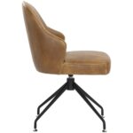 Bretta Swivel Dining Chair - Tobacco Tan 106375 106375 BRETTA SWIVEL DINING CHAIR TOBACCO TAN 2