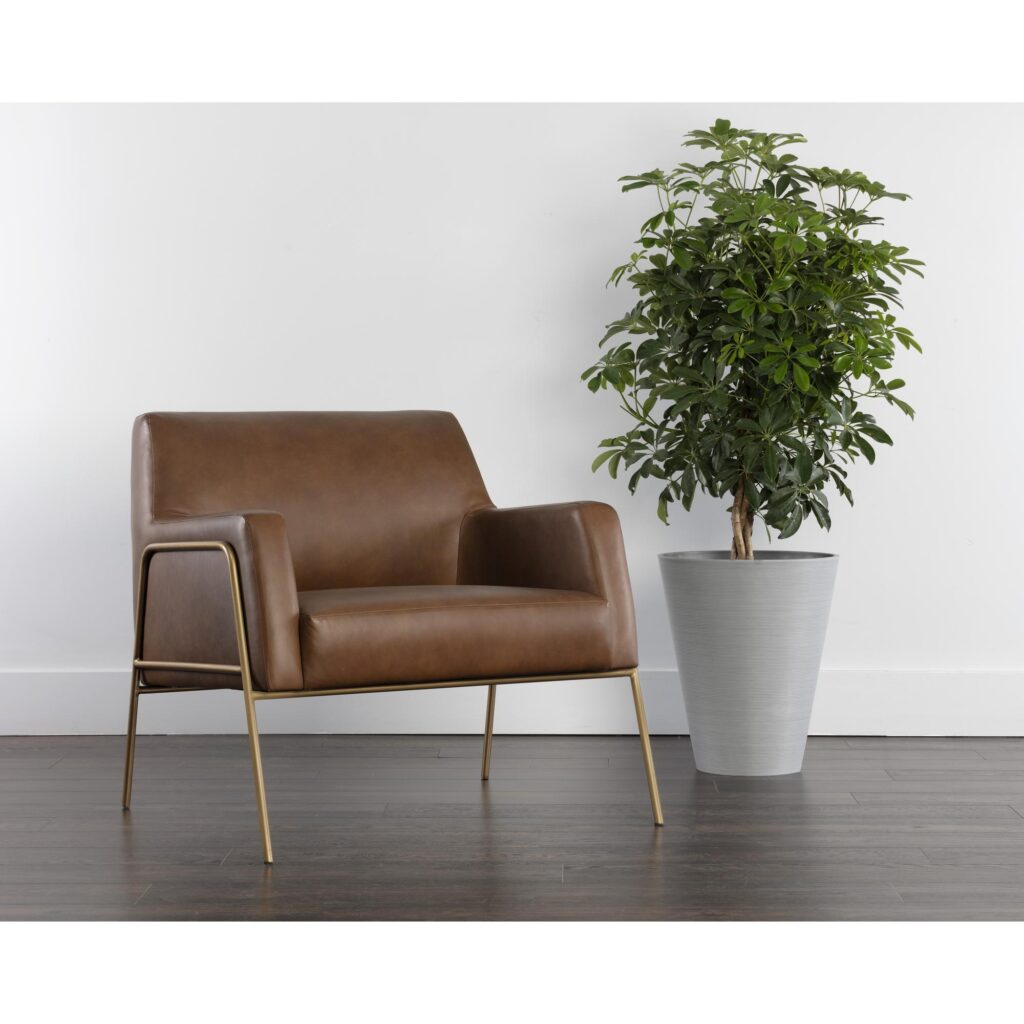 Cybil Lounge Chair - Vintage Caramel Leather - Image 5