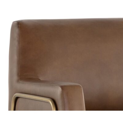 Cybil Lounge Chair - Vintage Caramel Leather 106457 106457 CYBIL LOUNGE CHAIR VINTAGE CARAMEL LEATHER 7