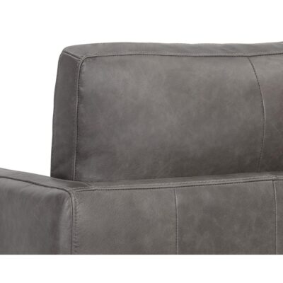 Portman Swivel Lounge Chair - Marseille Concrete Leather 106484 106484 PORTMAN SWIVEL LOUNGE CHAIR MARSEILLE CONCRETE LEATHER 8