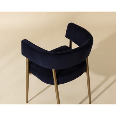 Maestro Dining Armchair - Abbington Navy 106493 106493 MAESTRO DINING ARMCHAIR ABBINGTON NAVY 6