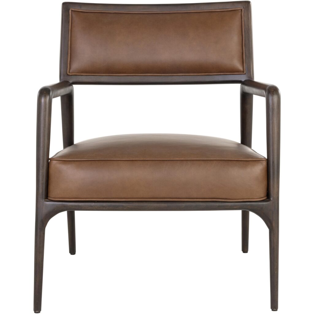 Damien Lounge Chair - Vintage Caramel Leather - Image 2