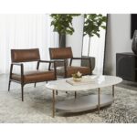 Damien Lounge Chair - Vintage Caramel Leather 106562 106562 DAMIEN LOUNGE CHAIR VINTAGE CARAMEL LEATHER 5