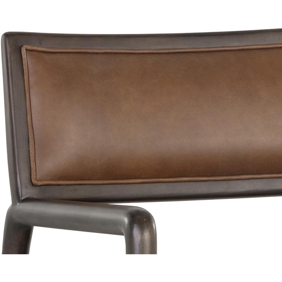 Damien Lounge Chair - Vintage Caramel Leather - Image 7
