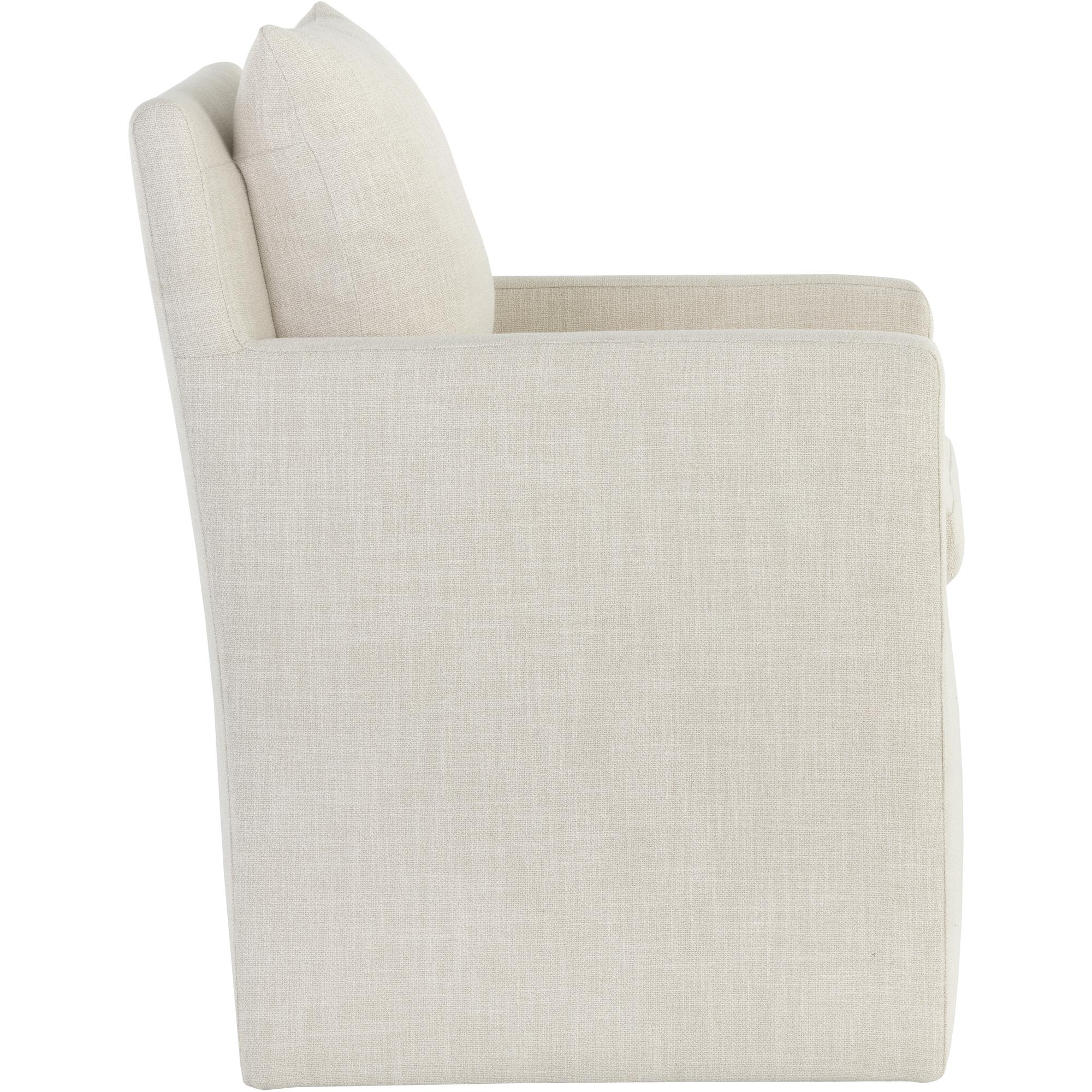 Glenrose Wheeled Dining Armchair - Effie Linen 3 Glenrose Wheeled Dining Armchair - Effie Linen - Image 3