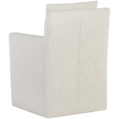 Glenrose Wheeled Dining Armchair - Effie Linen 10 Glenrose Wheeled Dining Armchair - Effie Linen 106570 106570 GLENROSE WHEELED DINING ARMCHAIR EFFIE LINEN 3