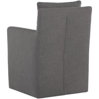 Glenrose Wheeled Dining Armchair - Effie Smoke 11 Glenrose Wheeled Dining Armchair - Effie Smoke 106571 106571 GLENROSE WHEELED DINING ARMCHAIR EFFIE SMOKE 3