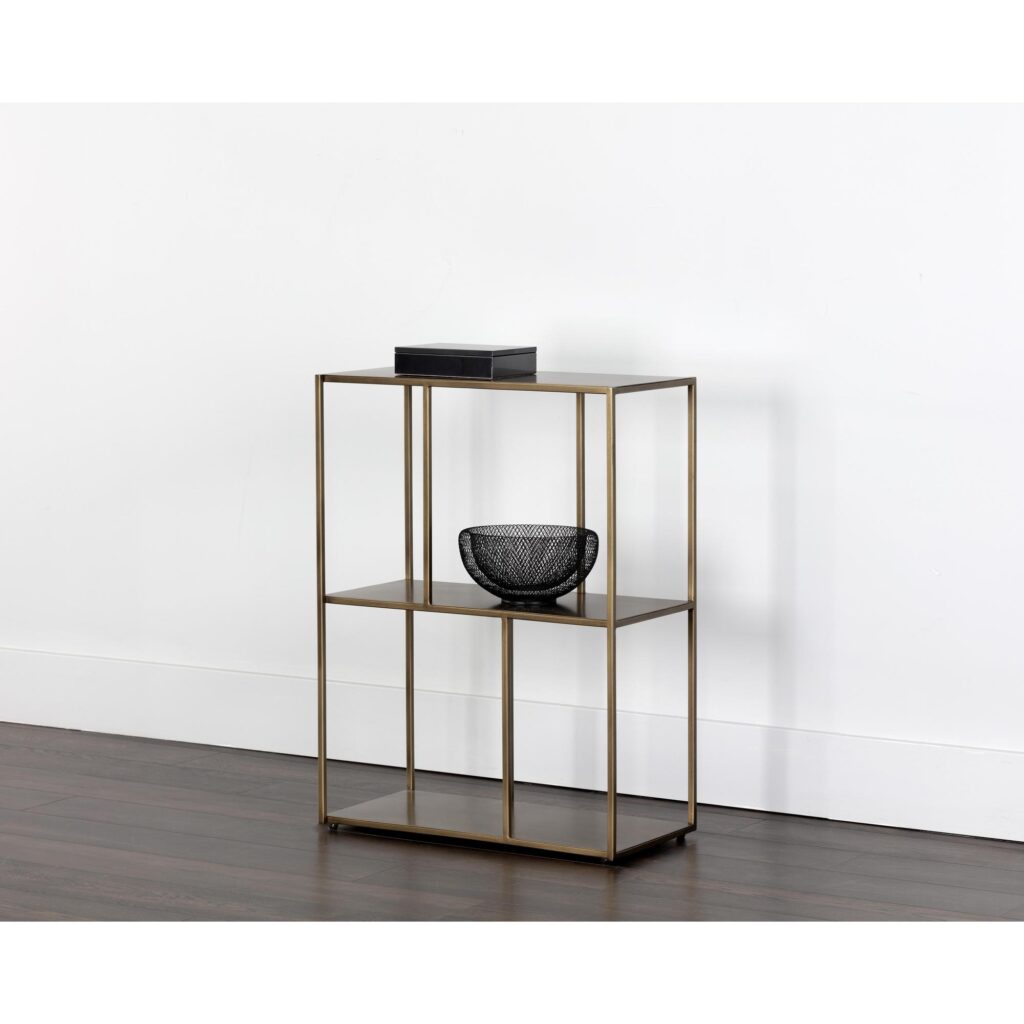 Eiffel Low Bookcase - Small - Antique Brass - Image 4