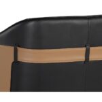 Carter Lounge Chair - Napa Black / Napa Cognac 106723 106723 CARTER LOUNGE CHAIR NAPA BLACK NAPA COGNAC 8