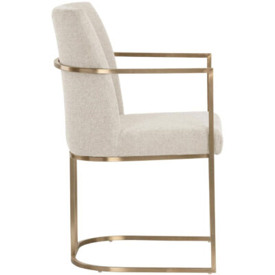 Rayla Dining Armchair - Belfast Oatmeal 106727 106727 RAYLA DINING ARMCHAIR BELFAST OATMEAL 2