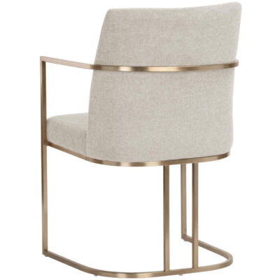 Rayla Dining Armchair - Belfast Oatmeal 106727 106727 RAYLA DINING ARMCHAIR BELFAST OATMEAL 3
