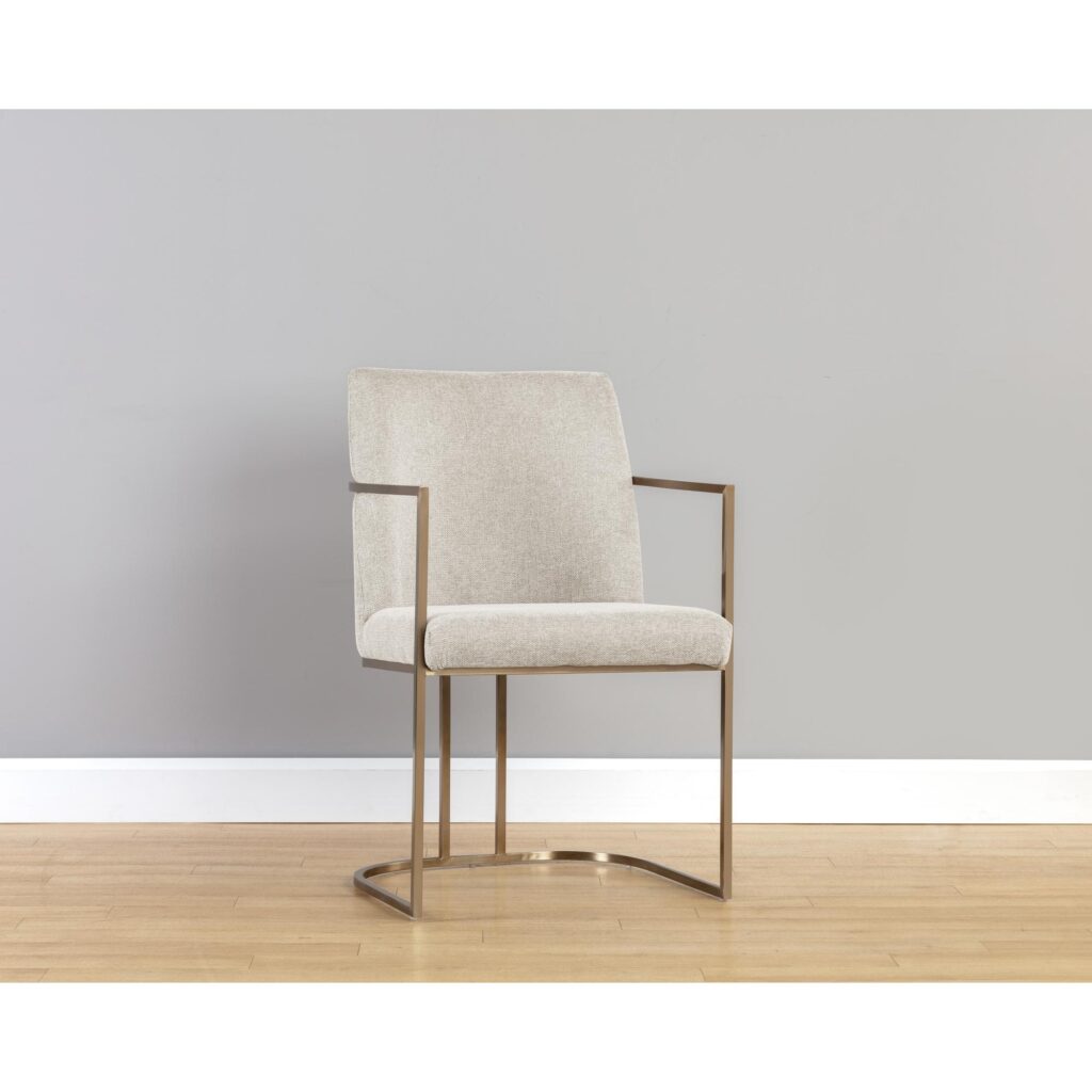 Rayla Dining Armchair - Belfast Oatmeal - Image 5