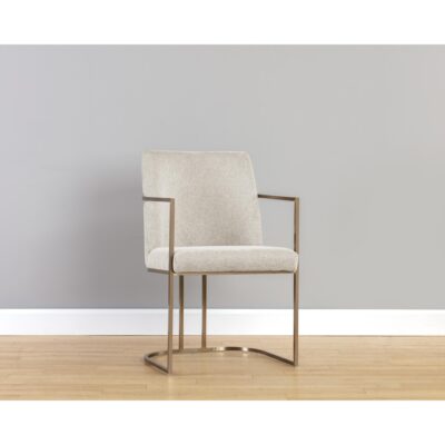 Rayla Dining Armchair - Belfast Oatmeal 106727 106727 RAYLA DINING ARMCHAIR BELFAST OATMEAL 5