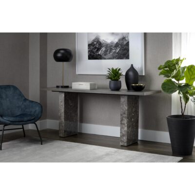 Rebel Console Table - Grey Marble / Charcoal Grey 7 Rebel Console Table - Grey Marble / Charcoal Grey 106828 106828 REBEL CONSOLE TABLE GREY MARBLE CHARCOAL GREY 5