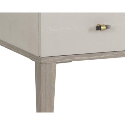 Pattinson Desk - White Ceruse - Oyster Shagreen 12 Pattinson Desk - White Ceruse - Oyster Shagreen 106867 106867 PATTINSON DESK WHITE CERUSE CREAM SHAGREEN LEATHER 7
