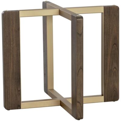 Rejane Dining Table Base - Gold - Raw Umber