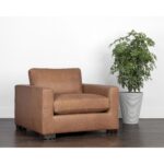 Baylor Armchair - Marseille Camel Leather 106945 106945 BAYLOR ARMCHAIR MARSEILLE CAMEL LEATHER 5