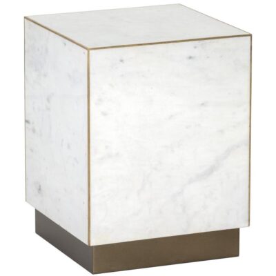 Daines End Table - White Marble 9 Daines End Table - White Marble 107023 107023 DAINES END TABLE WHITE MARBLE 1